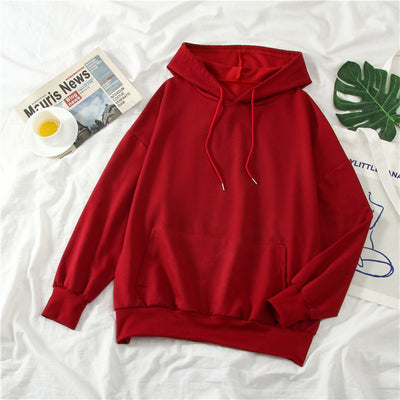 Thin Hooded Sweater Women Winter Plus Velvet Thick Coat On Clothes